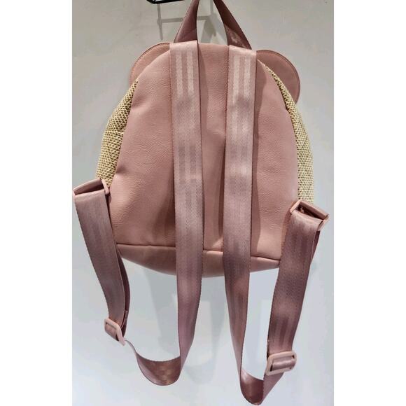 Disney Pink Mini Backpack Minnie Mouse "Pastels & Petals" Bioworld Lightweight - Picture 2 of 12